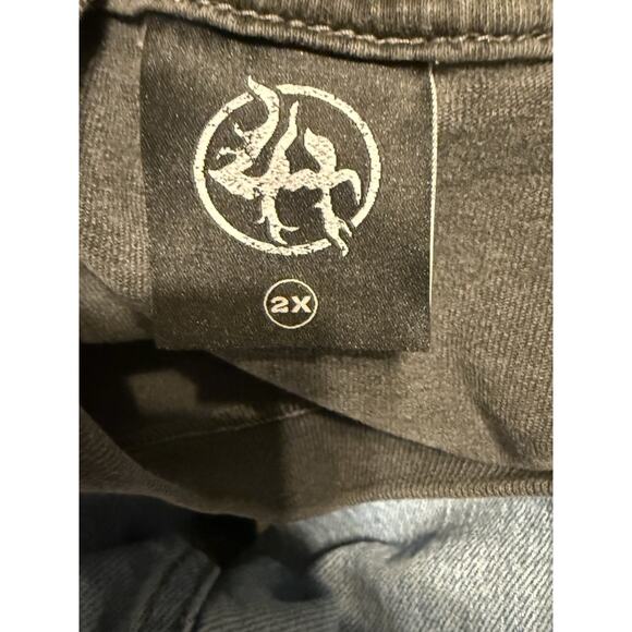 Lost Hills Get Lost World Tour Tee Front And Back Print Men’s 2X Gray - Picture 3 of 8